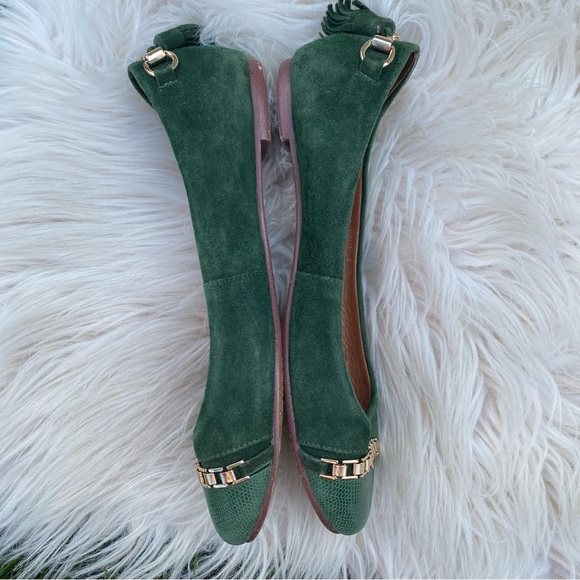 Jeffrey Campbell Ibiza Gabi Green Cap toe w/Chain Tassel Flats 7.5 - Picture 4 of 8